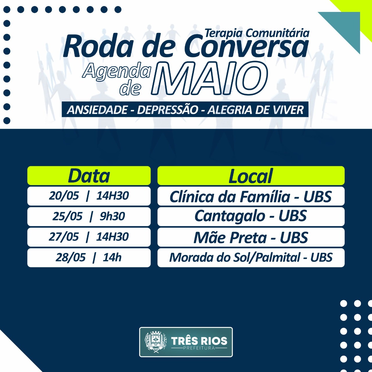Prefeitura de Três Rios realiza rodas de conversa terapêuticas através das UBS