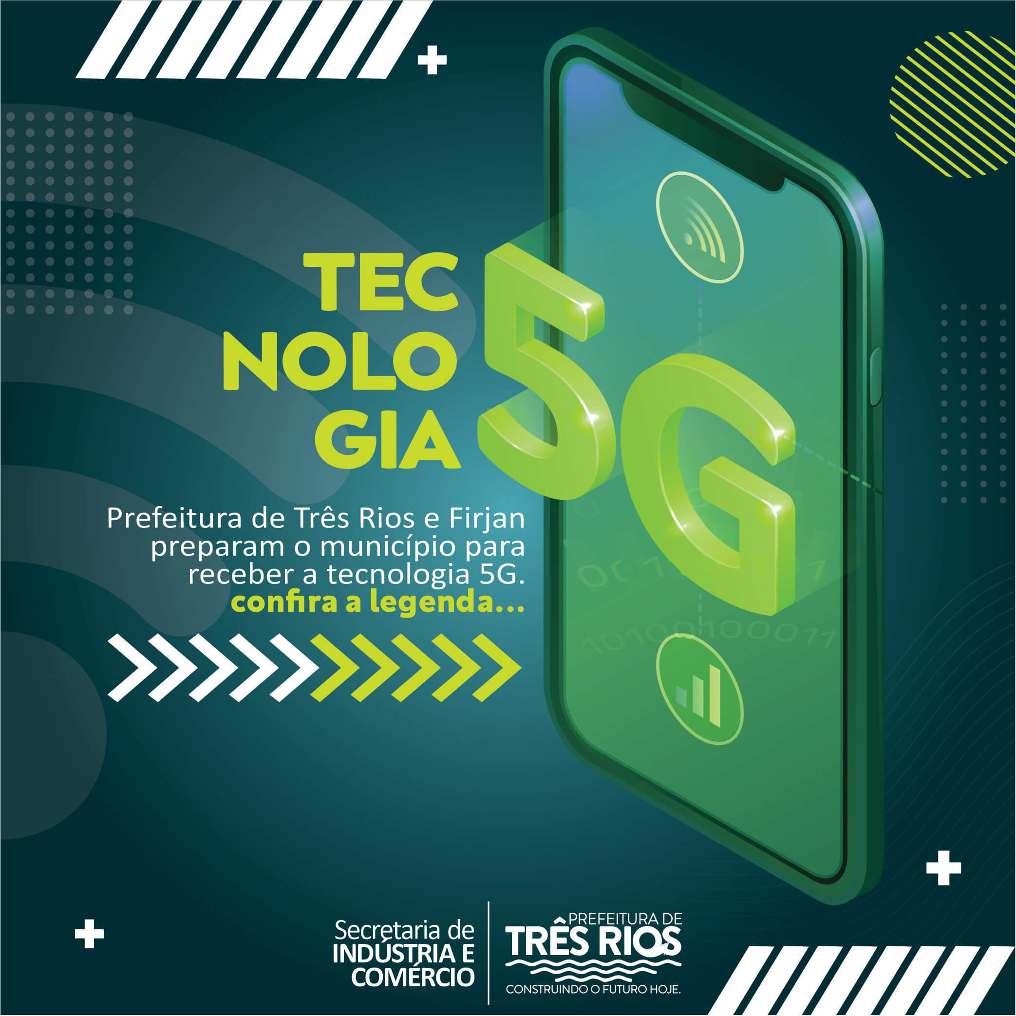 Prefeitura de Três Rios e Firjan preparam o município para receber a tecnologia 5G
