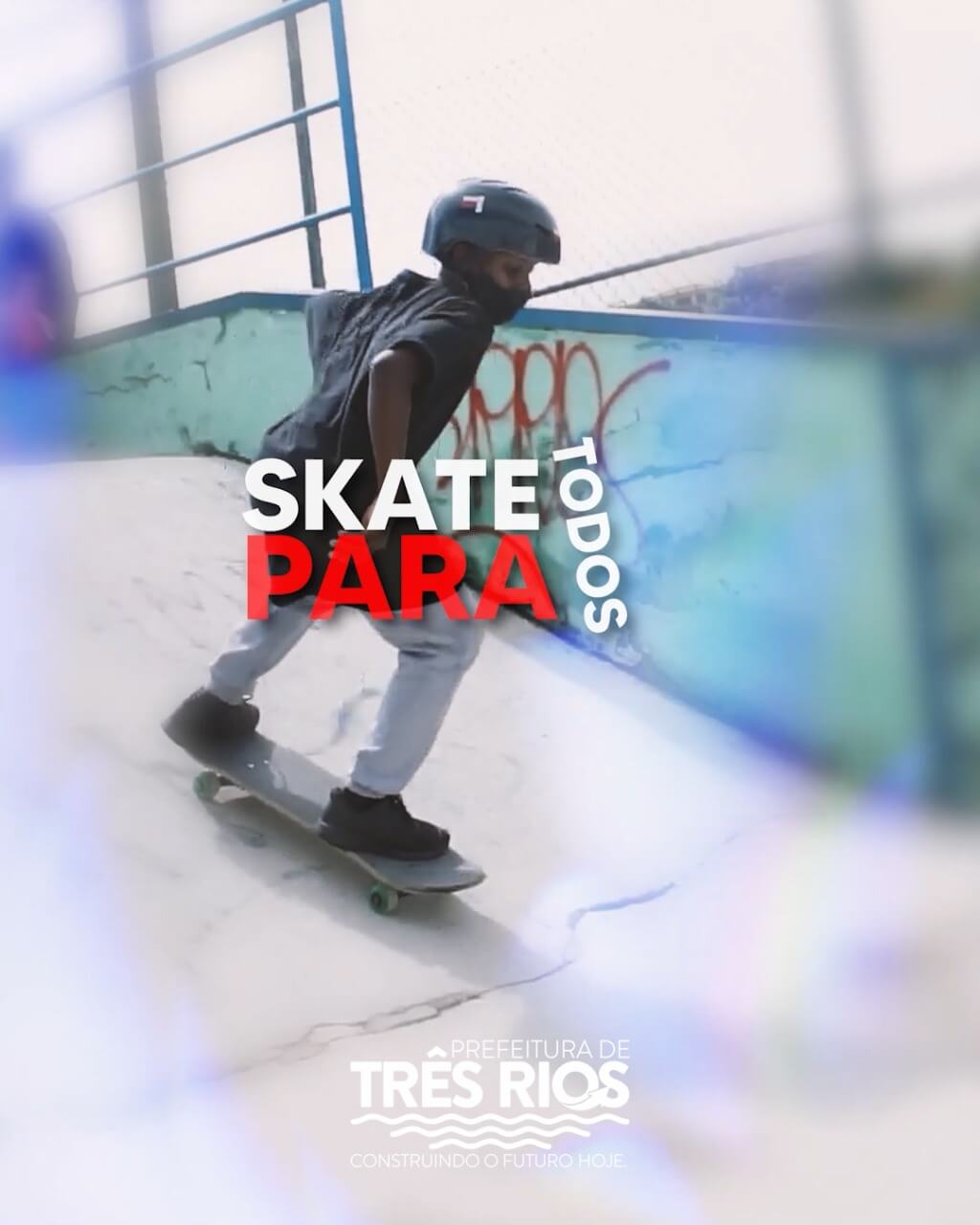 Prefeitura de Três Rios entrega pista de skate revitalizada