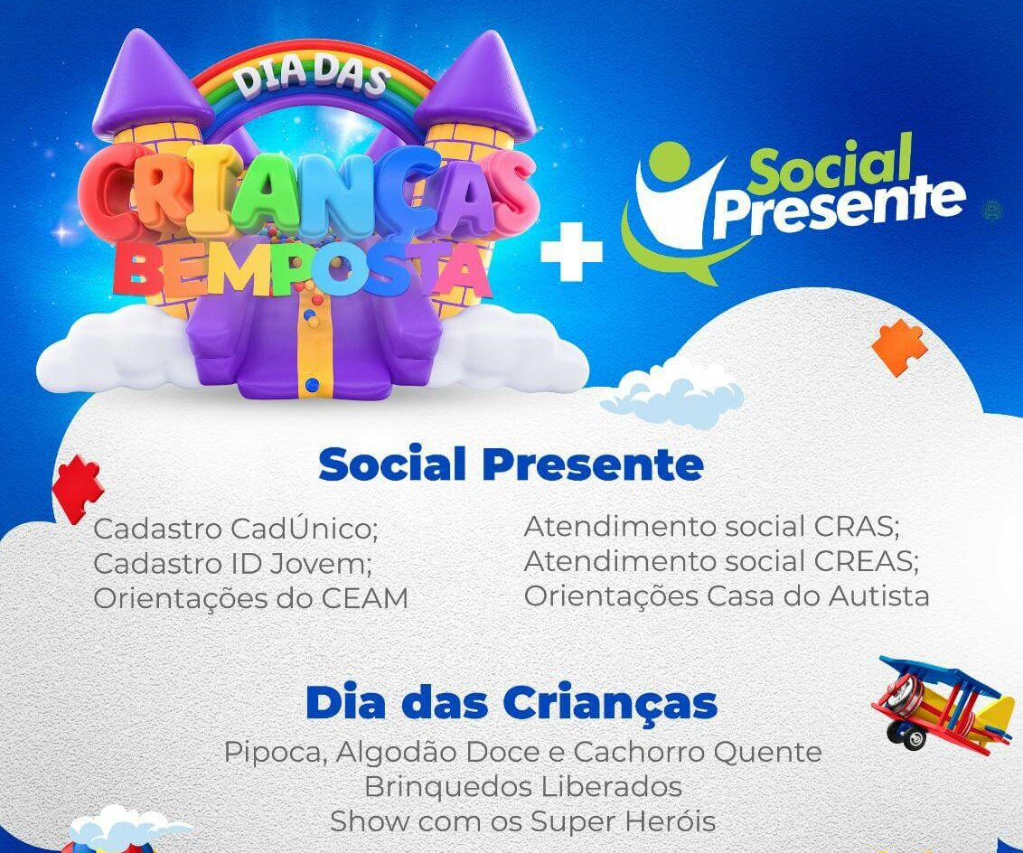 Prefeitura de Três Rios realiza festa do Dia das crianças em Bemposta
