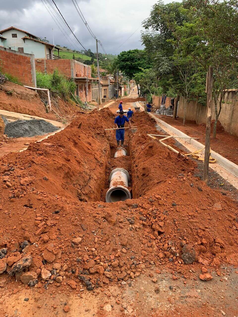 Prefeitura de Três Rios investe na construção de sistemas de drenagem urbana
