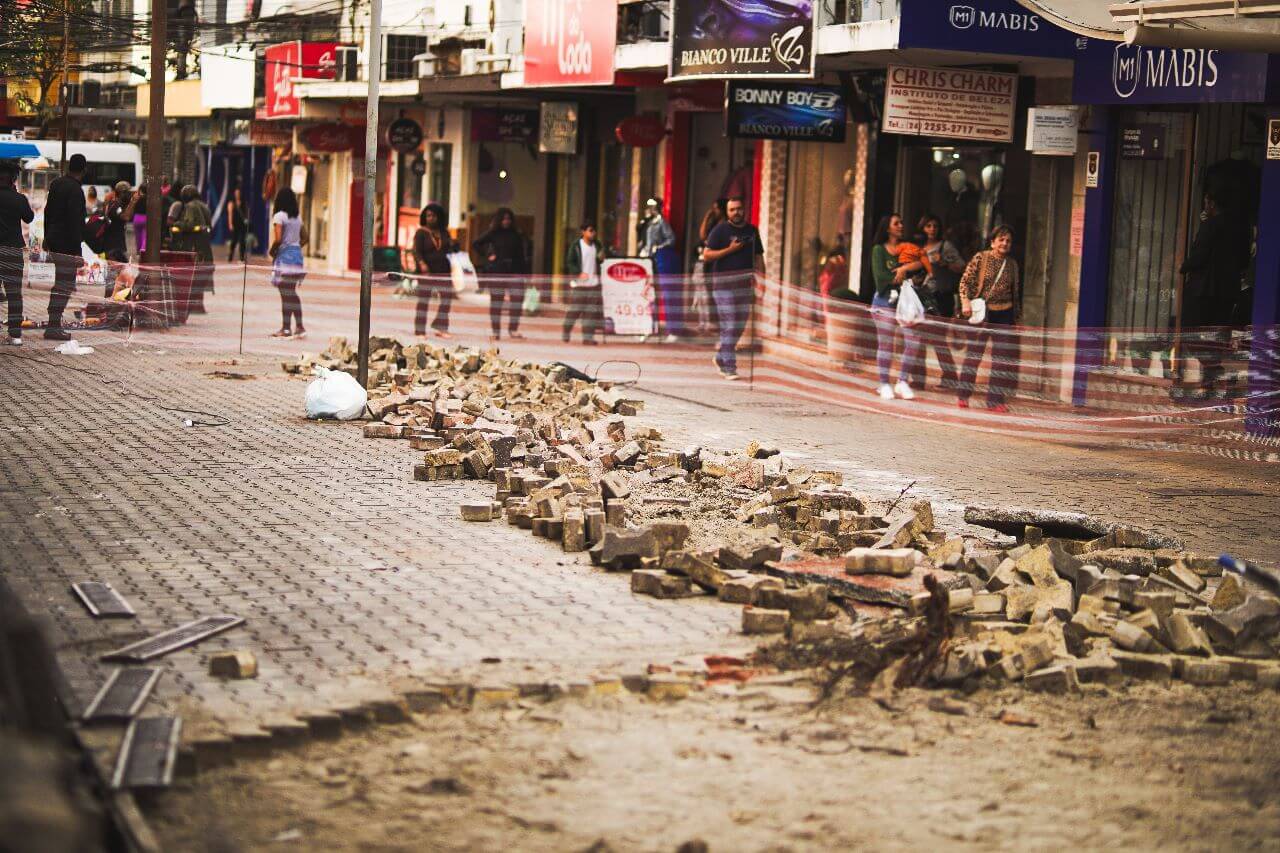 Prefeitura inicia obras de reforma e ampliação do Calçadão Prefeito Walter Franklin