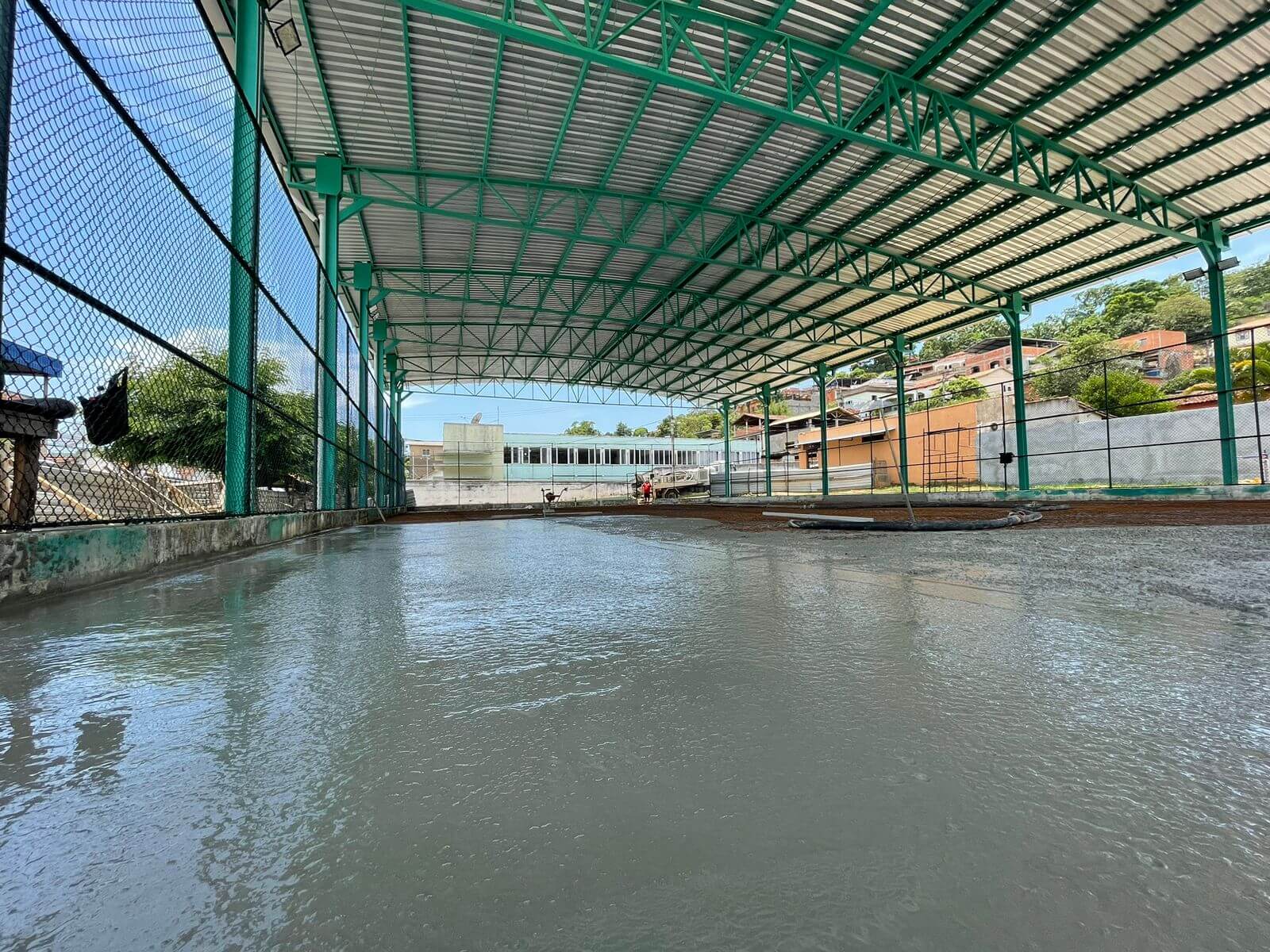 Obras de reforma da quadra poliesportiva de Bemposta chegam a fase final 