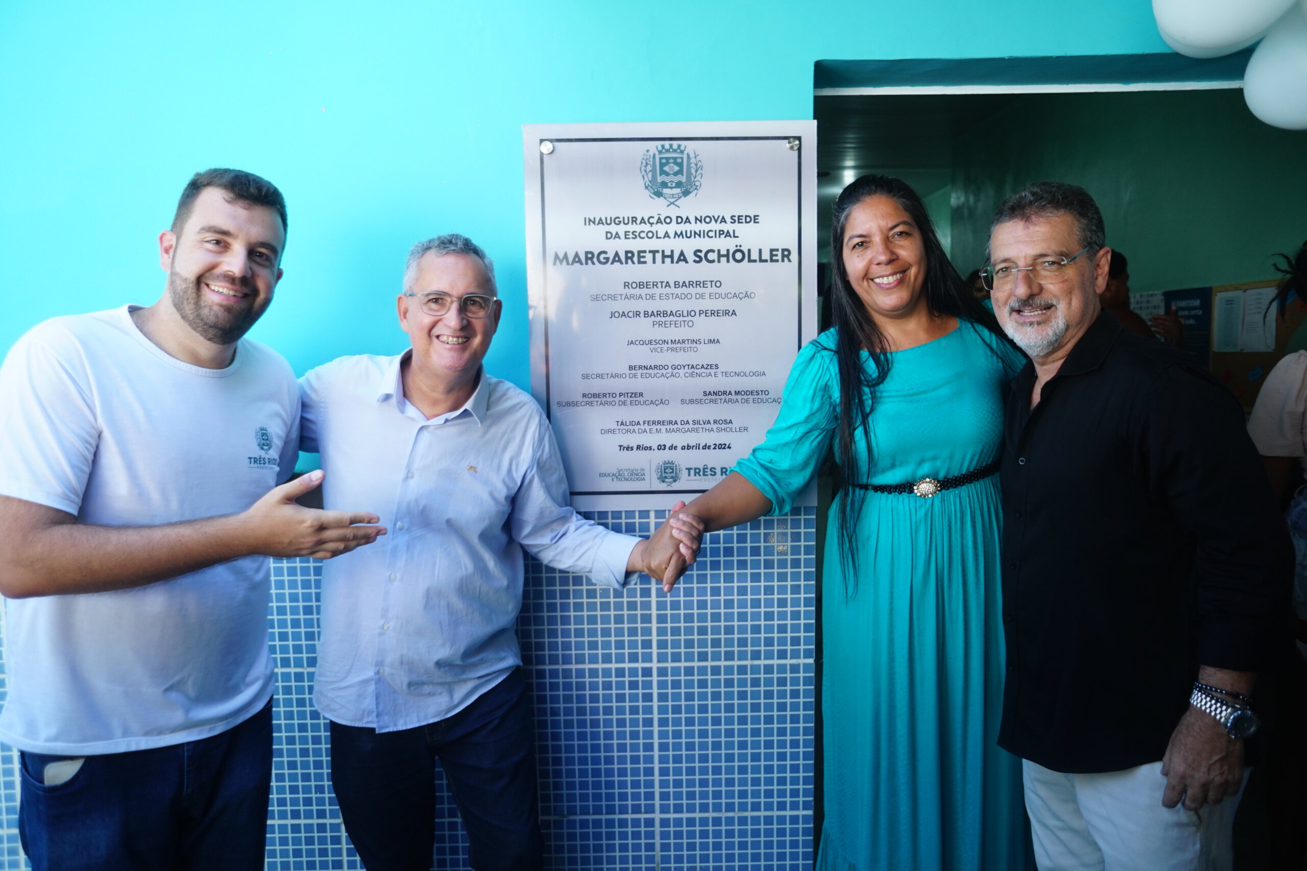 A Prefeitura de Três Rios inaugurou a 12º escola reformada