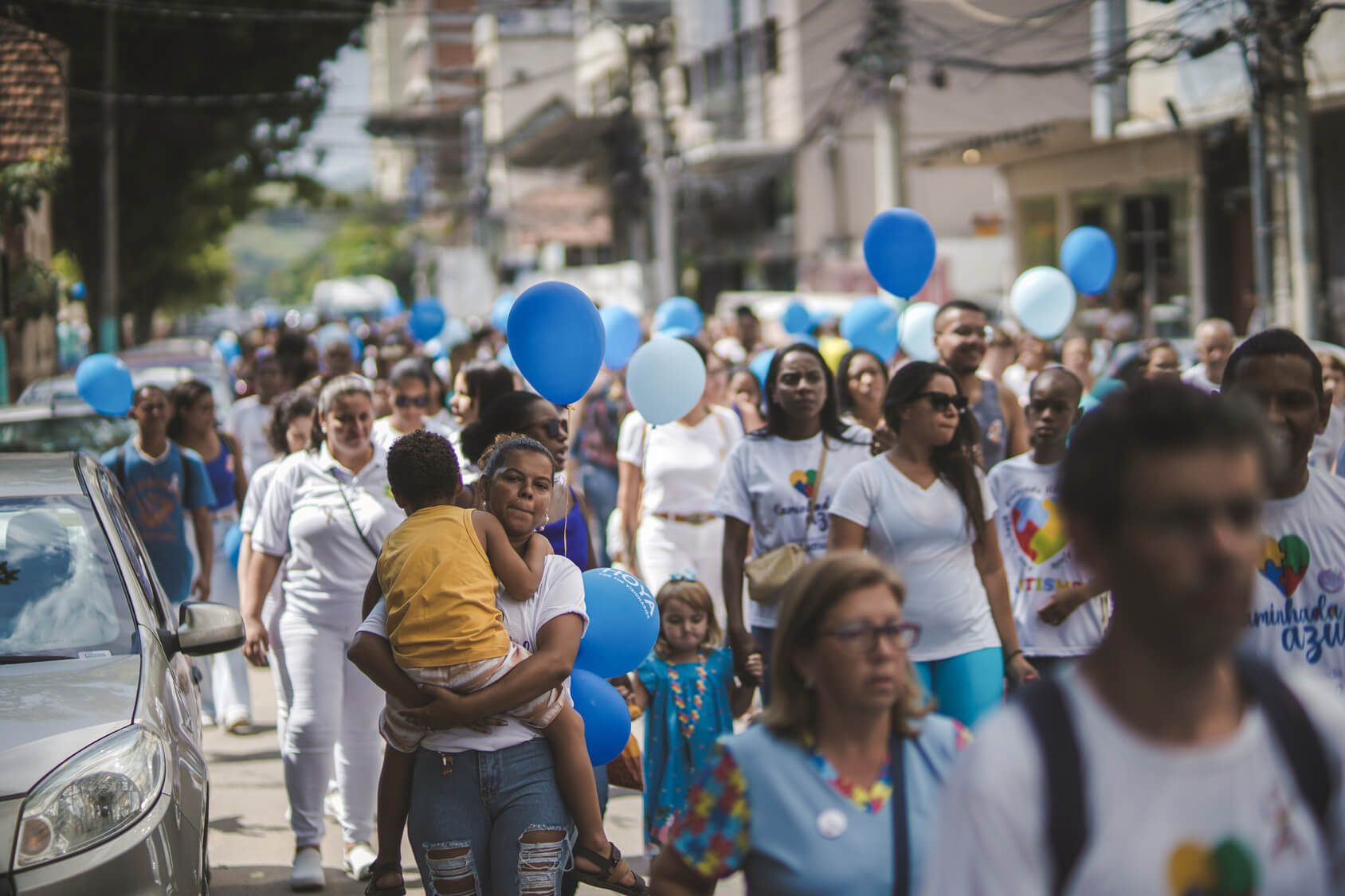 A 3ª Caminhada Azul movimentou manhã de sábado em Três Rios