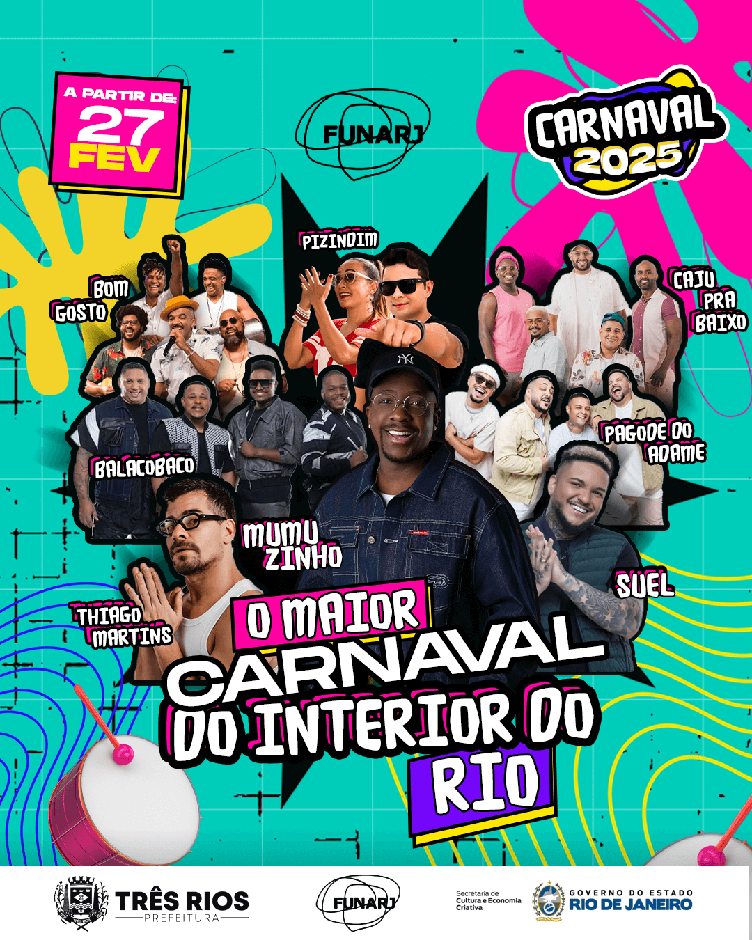 Maior Carnaval do Interior do Rio começa hoje com show de Mumuzinho