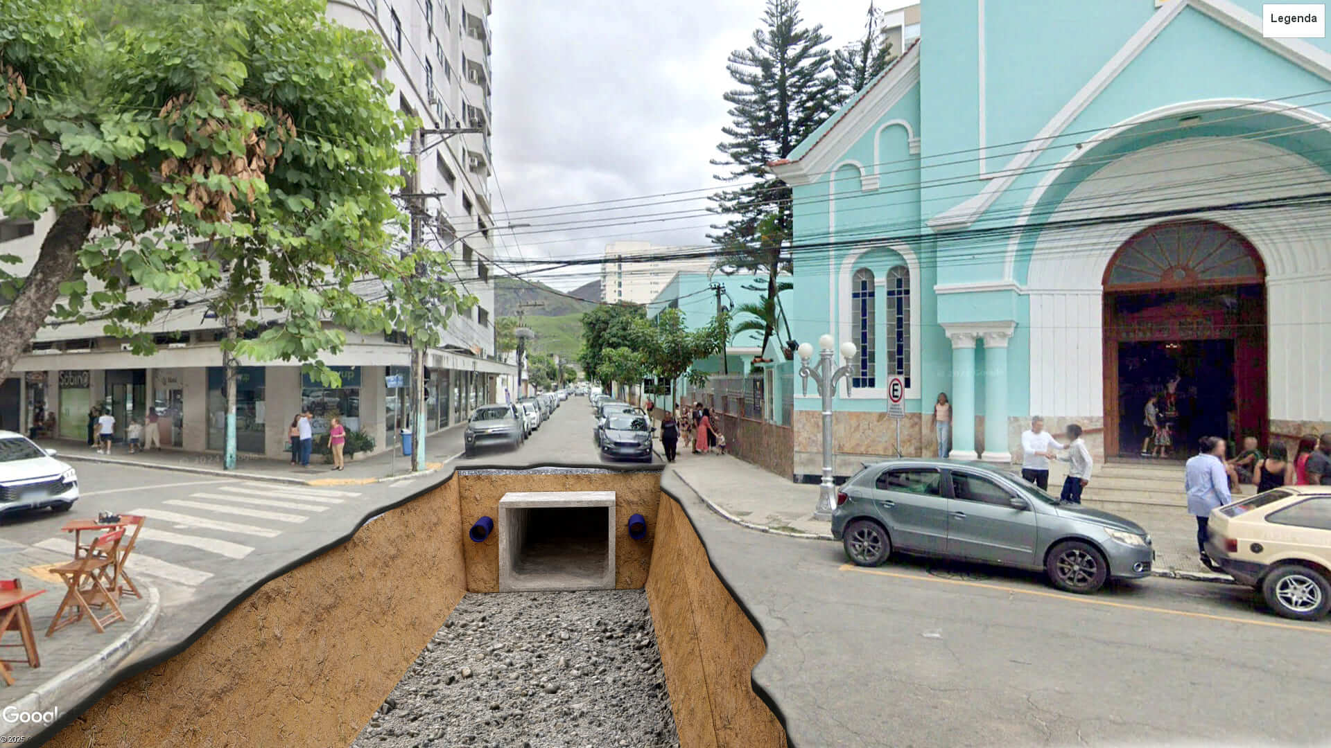 Escavações para obra da construção da Galeria de Drenagem de Águas Pluviais do Centro começam nesta segunda-feira (24)