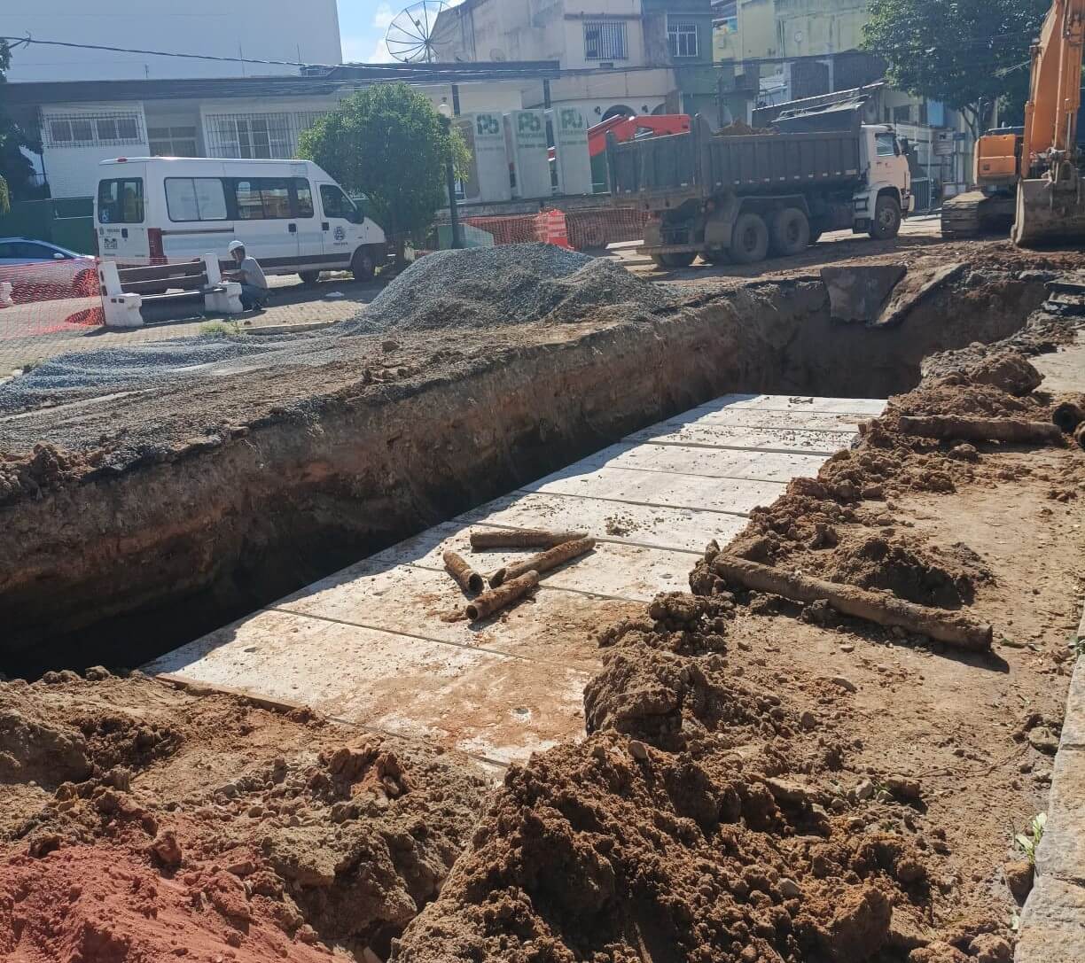 Obras da GAP 3 avançam no Centro com mudanças temporárias no trânsito