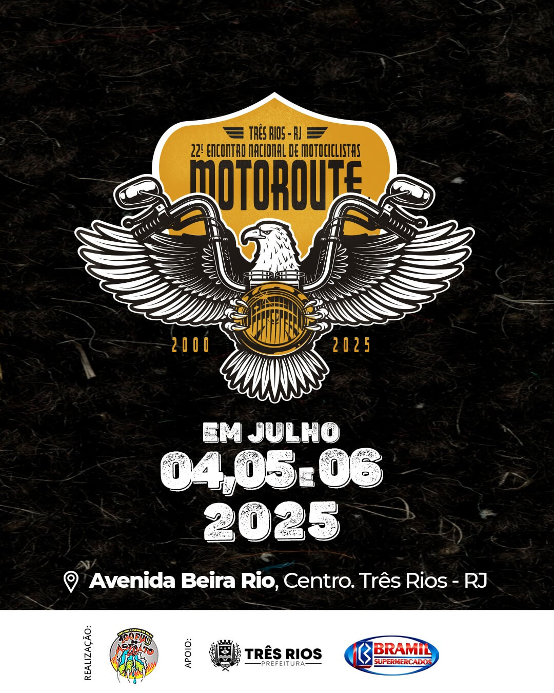 Três Rios: Moto Route 2025 começa nesta sexta-feira, dia 4