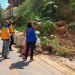 Defesa Civil e Diretoria de Recursos Minerais realizam vistoria em pontos críticos de encostas em Três Rios