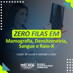 Prefeitura de Três Rios zera fila de espera por exames de mamografia, densitometria, sangue e raio-x