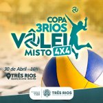 Três Rios receberá competição de Volleyball 4x4 no próximo final de semana
