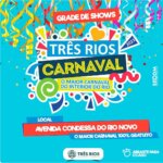 Três Rios: maior carnaval do interior do Rio começa nesta quarta, 15