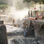 Com dois turnos de trabalho, obras de drenagem da Avenida Zoelo Sola progridem