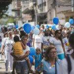 A 3ª Caminhada Azul movimentou manhã de sábado em Três Rios
