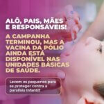A  vacina contra a Poliomielite está liberada em todas as Unidades Básicas de Saúde de Três Rios