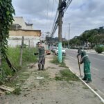 Secretaria de Serviços Públicos de Três Rios realiza limpeza e conservação nos bairros