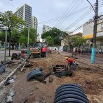 Obras da Galeria de Águas Pluviais causam mudanças no trânsito no Centro