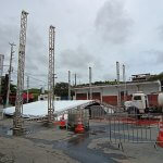 Superpalco dos shows do Carnaval 2026 começa a ser montado em Três Rios